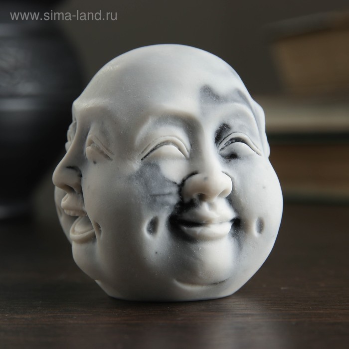 Фигурка «Многоликий Будда», мраморная крошка, 6 см