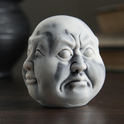 Фигурка «Многоликий Будда», мраморная крошка, 6 см