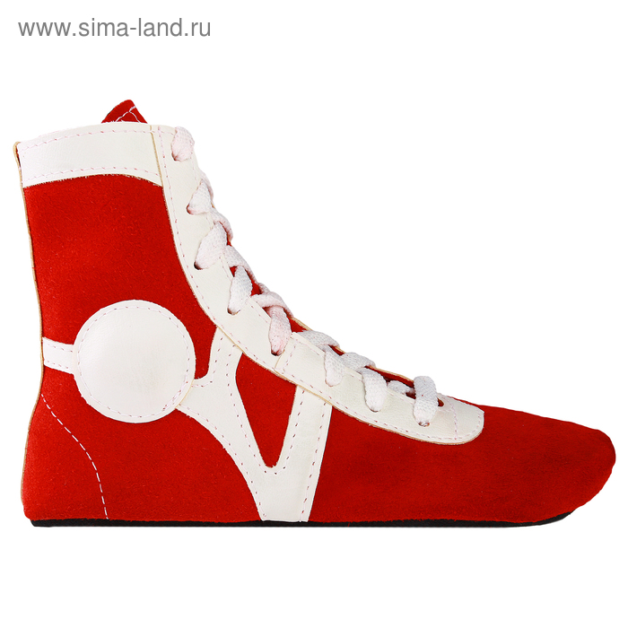 Боксёрки (самбовки) RUSCO SPORT, замша, цвет красный, размер 35 - Фото 1