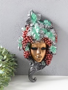 Венецианская маска «Виноград», панно, настенный декор, золото, 30 см  (артикул 4036059)  большой выбор товаров оптом и в розницу по низким ценам с доставкой