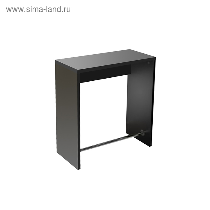 Рабочий стол стилиста ЭКОНОМ, 75×35×80, ДСП, металл, цвет чёрный - Фото 1