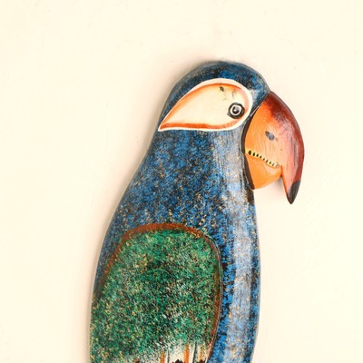 Настенное панно «Попугай на ветке», 50×18×2 см