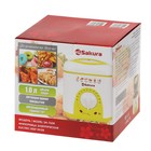 Фритюрница Sakura SA-7654R, 950 Вт, 750 мл, антипригарное покрытие, фильтр, бело-красная - Фото 5