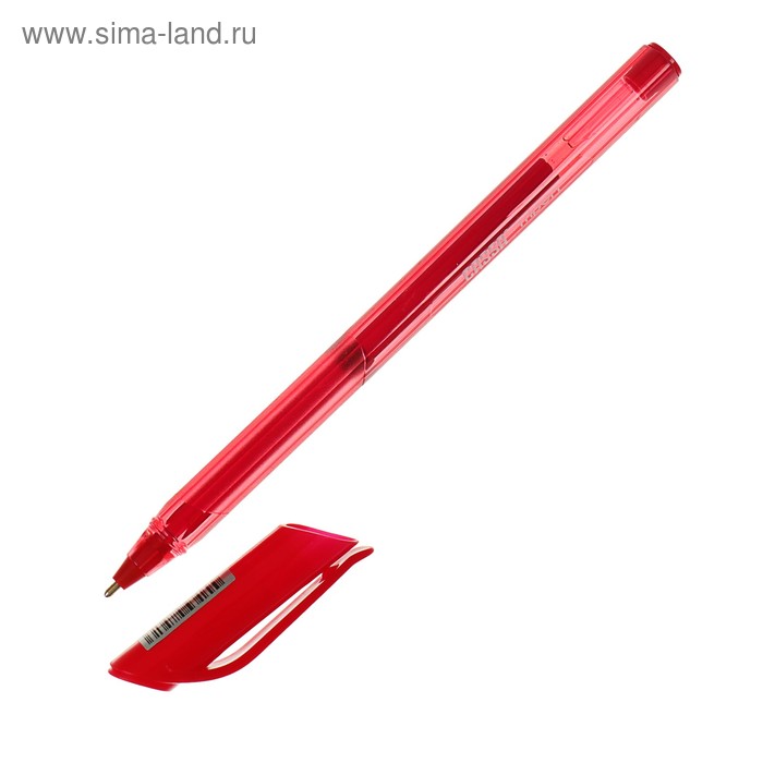 Ручка шариковая 1.0 мм, стержень красный, корпус треугольный, CASSA - Фото 1