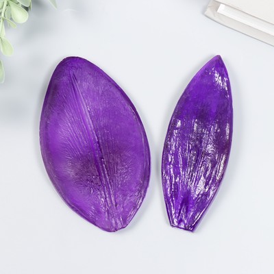 Молд пластик «Лепестки лилии большие», набор 2 детали, 10×5.5 см;10×3.5 см, МИКС