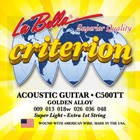 Струны для акустической гитары LA BELLA C500TT Super Light, бронза - фото 299634416
