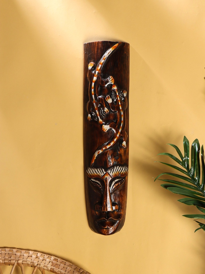 Интерьерный сувенир маска «Ящерица», 50×12×5 см