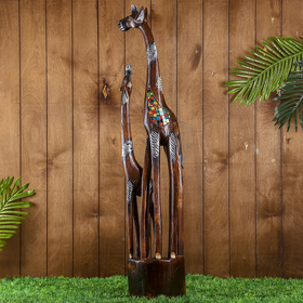 Интерьерный сувенир 'Два жирафа - радуга' 100х19х8 см