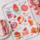 Полотенце микрофибра "Доляна" Сладости, 40х60 см, п/э 200 гр/м2 - Фото 5