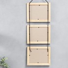 Фоторамка на 3 фото 15х20 см подвесная 5N чёрный (пластиковый экран) - фото 24359864