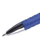 Ручка шариковая Calligrata, синий стержень, узел 0.5 мм, прозрачный корпус, резиновый упор - Фото 6