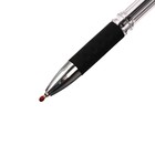 Ручка шариковая 0.5 мм, стержень чёрный, с резиновым держателем - Фото 3