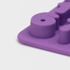 Форма для шоколада Доляна «Цифры», силикон, 16×16×2 см, 20 ячеек (2.9×2.2 см), МИКС - Фото 5