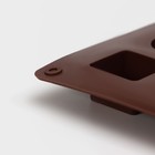 Форма для шоколада Доляна «Коробка конфет», силикон, 27×23×1,5 см, 30 ячеек (3,2×3,2 см), цвет коричневый - Фото 6