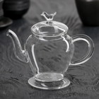 Чайник стеклянный заварочный «Себастьян», 300 мл, 14,5×8×12 см - Фото 1