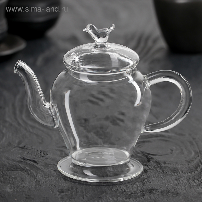 Чайник стеклянный заварочный «Себастьян», 300 мл, 14,5×8×12 см