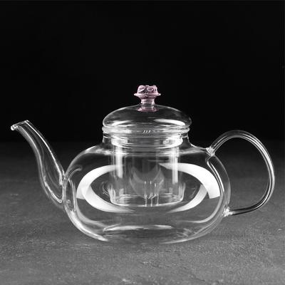 Чайник заварочный со стеклянным ситом «Валенсия с розой», 800 мл
