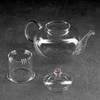 Чайник заварочный со стеклянным ситом «Валенсия с розой», 800 мл - Фото 2