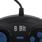 Геймпад для Dendy 8-bit, 9pin (узкий разъем), черный - Фото 8