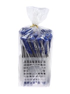 Ручка шариковая А-100, синий стержень, узел 0.5 мм, прозрачный корпус  (артикул 129469)  большой выбор товаров оптом и в розницу по низким ценам с доставкой