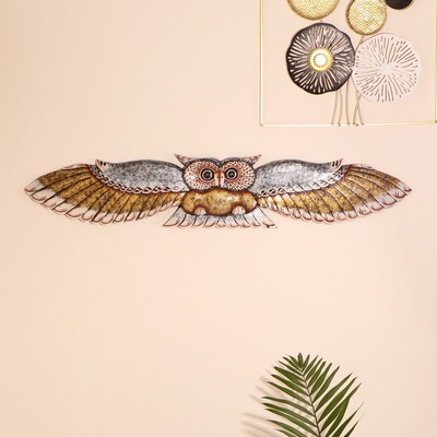 Настенное панно «Сова в полёте», 100×18.5×3 см