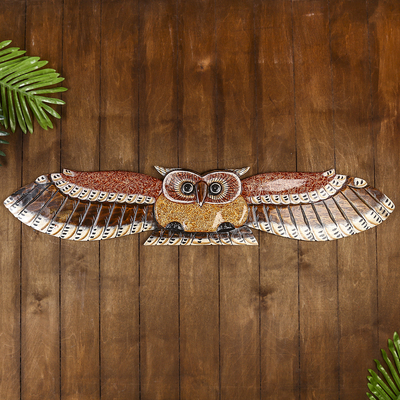 Настенное панно «Сова в полёте», 100×18.5×3 см