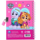 Записная книжка А5 на замочке PAW PATROL "Девчонки рулят!", 50 листов, Скай и Эверест - фото 24563456