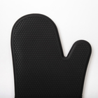 Варежка «Доляна. Профи 300», чёрная, 18×33 см, 100% п/э, силикон - Фото 2