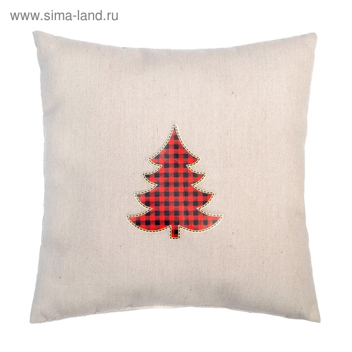 Подушка "Ель" 30х30 см, 80% хлопок, 20% п/э, синтепон - Фото 1