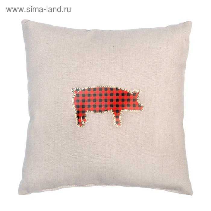 Подушка "Символ года" 30х30 см, 80% хлопок, 20% п/э, синтепон - Фото 1