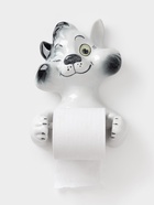 Держатель для туалетной бумаги «Кот — хулиган», 19×11×28 см, фарфор, белый - Фото 3