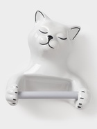 Держатель для туалетной бумаги «Кошка», 26×23×14 см, белый - Фото 1