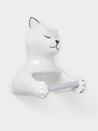 Держатель для туалетной бумаги «Кошка», 26×23×14 см, белый - Фото 2