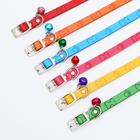 Ошейник мягкий с бубенчиком "Косточки и лапки", 31 х 1, микс цветов 3110374