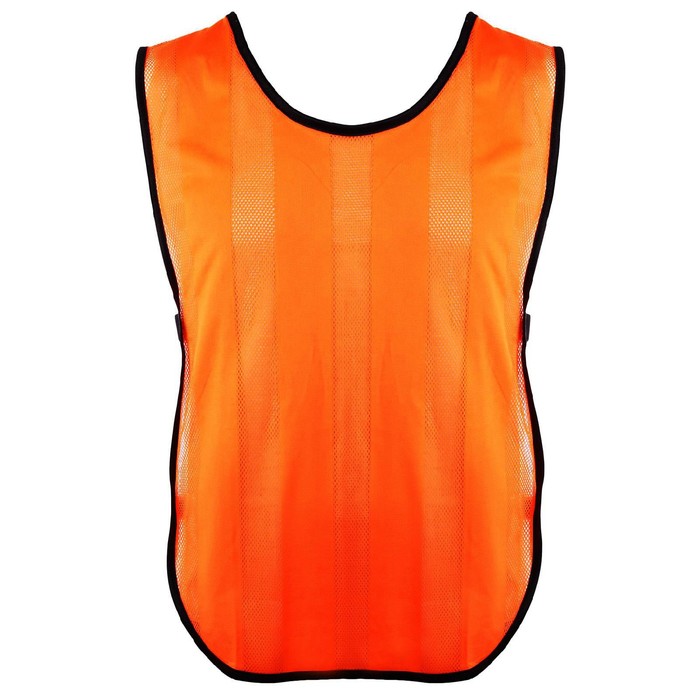 Манишка футбольная на резинке, цвет оранжевый - Фото 1