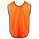 Манишка футбольная на резинке, цвет оранжевый - Фото 3