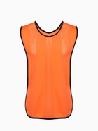 Манишка футбольная, р. 48-50, на резинке, оранжевая - Фото 3