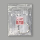 Палитра для лаков на кольце, 50 ногтей, форма мягкий квадрат, прозрачная - Фото 7