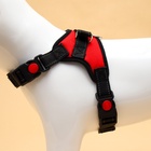 Шлейка К7, размер S, ОГ 44-55 см, вес 5-9 кг, мягкая, светоотражающая, красная - Фото 5