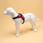 Шлейка К7 мягкая светоотражающая, размер L, ОГ 64-86 см, вес 18-27.5 кг, красная - Фото 2