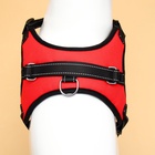 Шлейка К7 мягкая светоотражающая, размер L, ОГ 64-86 см, вес 18-27.5 кг, красная - Фото 6