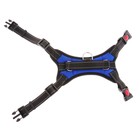 Шлейка К7, размер М, ОГ 52-66 см, вес 9.5-17.5 кг, мягкая, светоотражающая, синяя - Фото 7