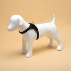 Шлейка К7, размер М, ОГ 52-66 см, вес 9.5-17.5 кг, мягкая, светоотражающая, чёрная - Фото 2