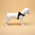 Шлейка К7, размер М, ОГ 52-66 см, вес 9.5-17.5 кг, мягкая, светоотражающая, чёрная - Фото 4