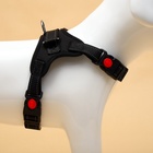 Шлейка К7, размер М, ОГ 52-66 см, вес 9.5-17.5 кг, мягкая, светоотражающая, чёрная - Фото 5