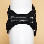 Шлейка К7, размер М, ОГ 52-66 см, вес 9.5-17.5 кг, мягкая, светоотражающая, чёрная - Фото 6