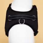 Шлейка К7 мягкая светоотражающая, размер L, ОГ 64-86 см, вес 18-27.5 кг, чёрная - Фото 6