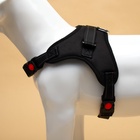 Шлейка К7, размер XL, ОГ 74-92 см, вес 28-47.5 кг, мягкая, светоотражающая, чёрная - Фото 5