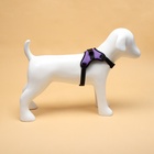 Шлейка К7, размер М, ОГ 52-66 см, вес 9.5-17.5 кг, мягкая, светоотражающая, фиолетовая - Фото 4