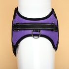 Шлейка К7, размер М, ОГ 52-66 см, вес 9.5-17.5 кг, мягкая, светоотражающая, фиолетовая - Фото 6